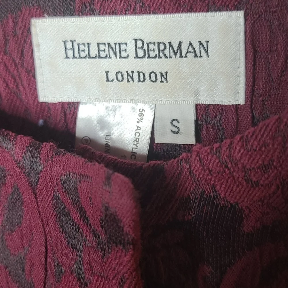 Helene Berman London Charles + Gray purple jacket sz S